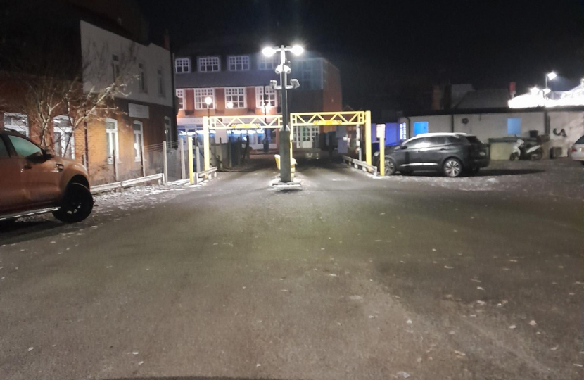 Claygate Station Car Park Lights