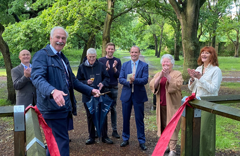Dominic opening Ashley Park Pathway