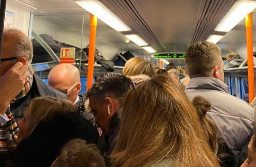 Overcrowding on Train